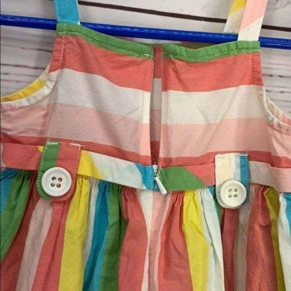 Gymboree‎ Infant Girls Rainbow Striped Sleeveless Dress 18-24 Months